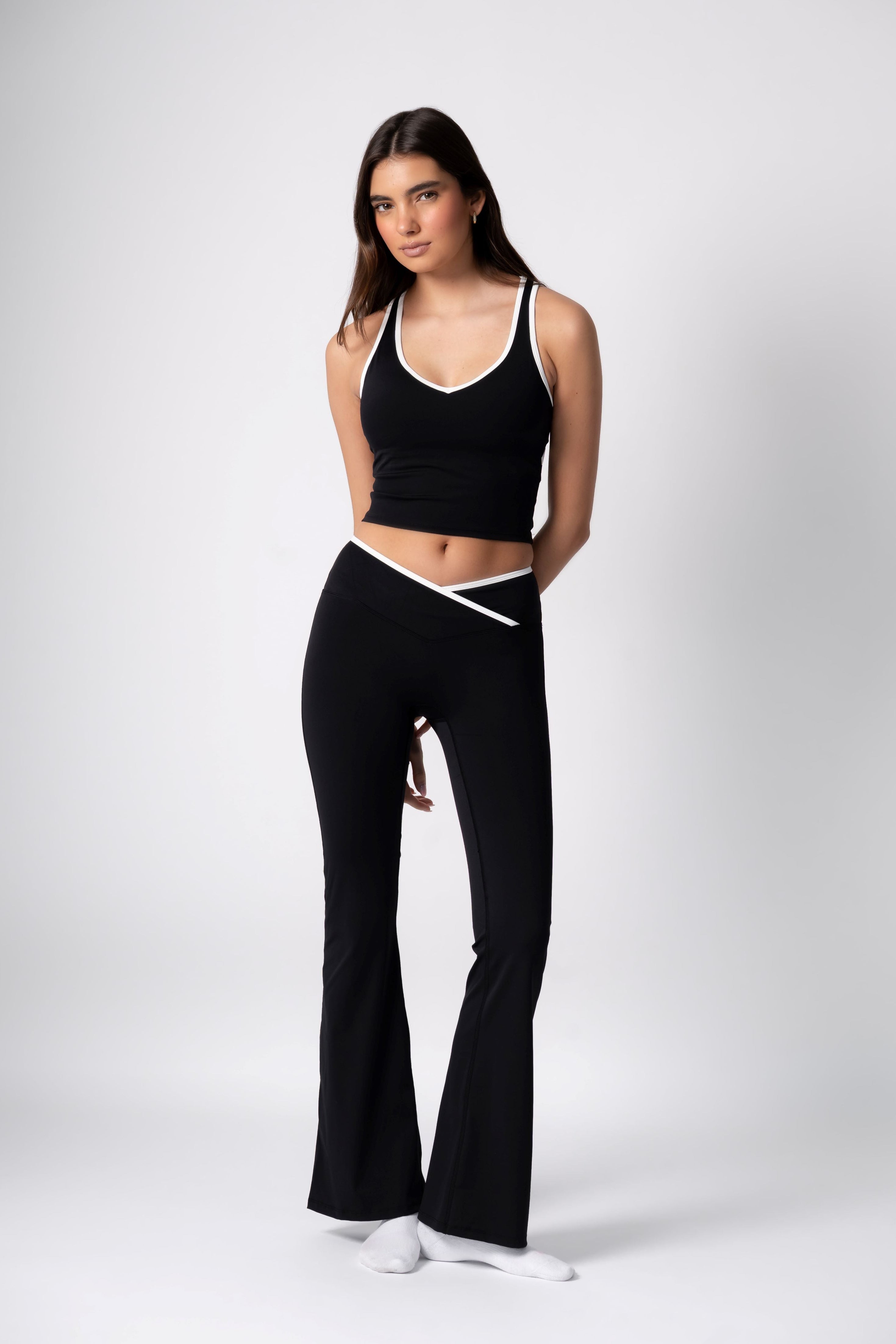 Studio Contrast Top In Black