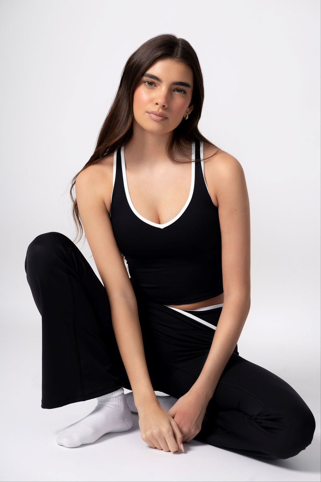 Studio Contrast Top In Black
